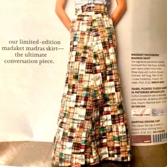 J. Crew Skirts Isowtb J Crew Madras Plaid Skirt 2 14 16 Poshmark